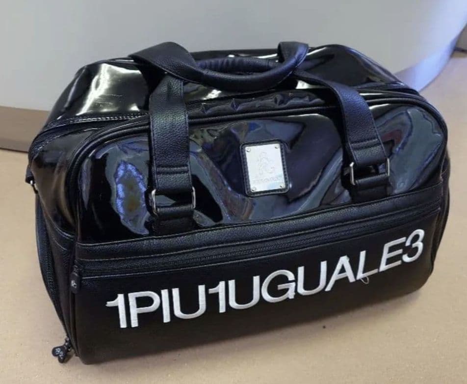 1piu1uguale3 GOLF ボストンバッグ ブラック シューズ入れ付