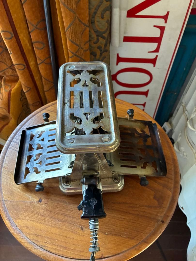 アンティーク　トースター　美しい　メタル　トースター　アメリカ　1920年代