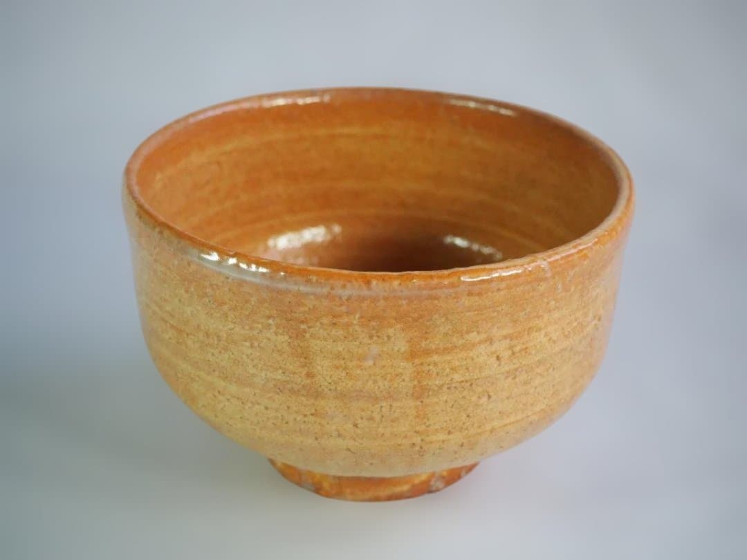 裏千家15世鵬雲斎宗匠御書付『萩茶碗』15代坂倉新兵衛造 (共箱)