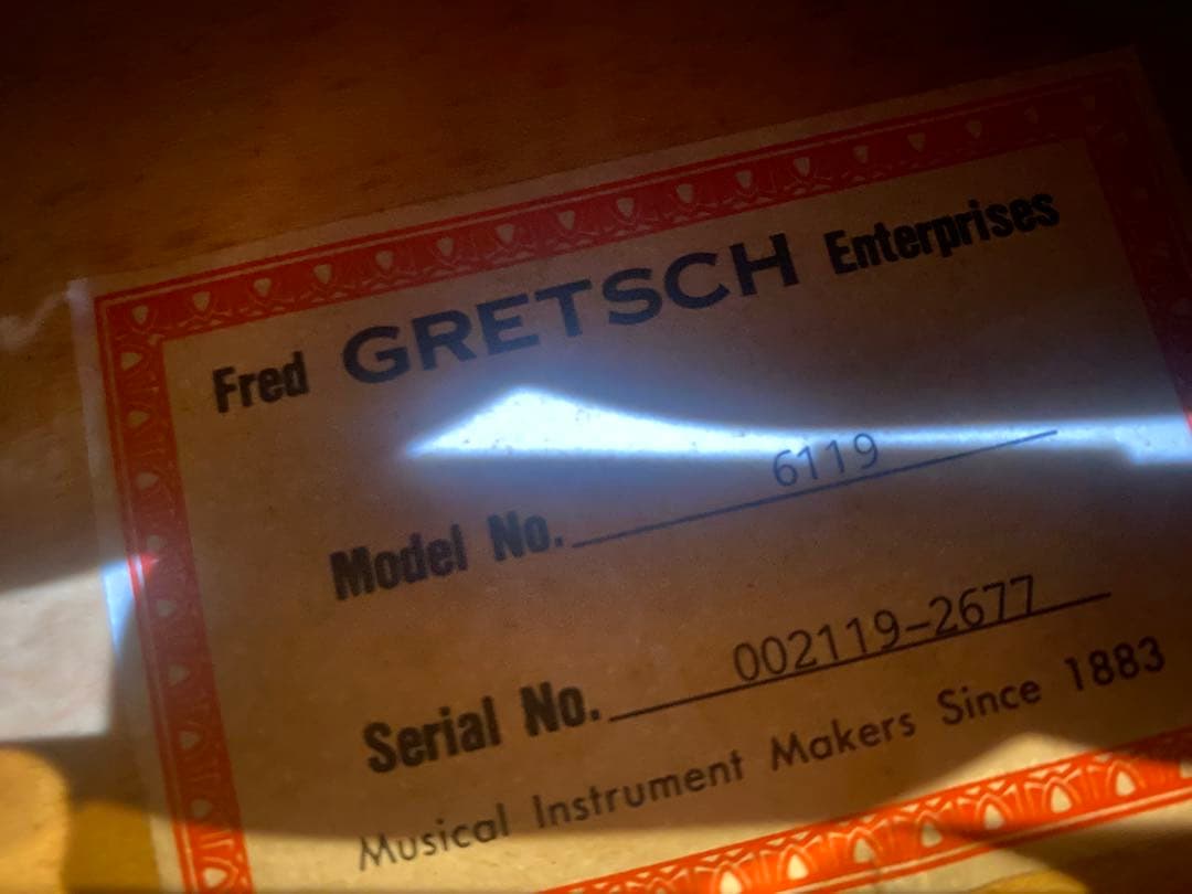 Gretsch 6119 セミアコースティックギター　テネシーローズ