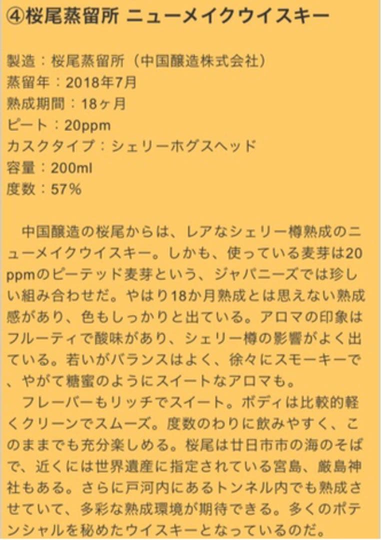 Japanese Whisky Festival 2020 限定品 6点セット