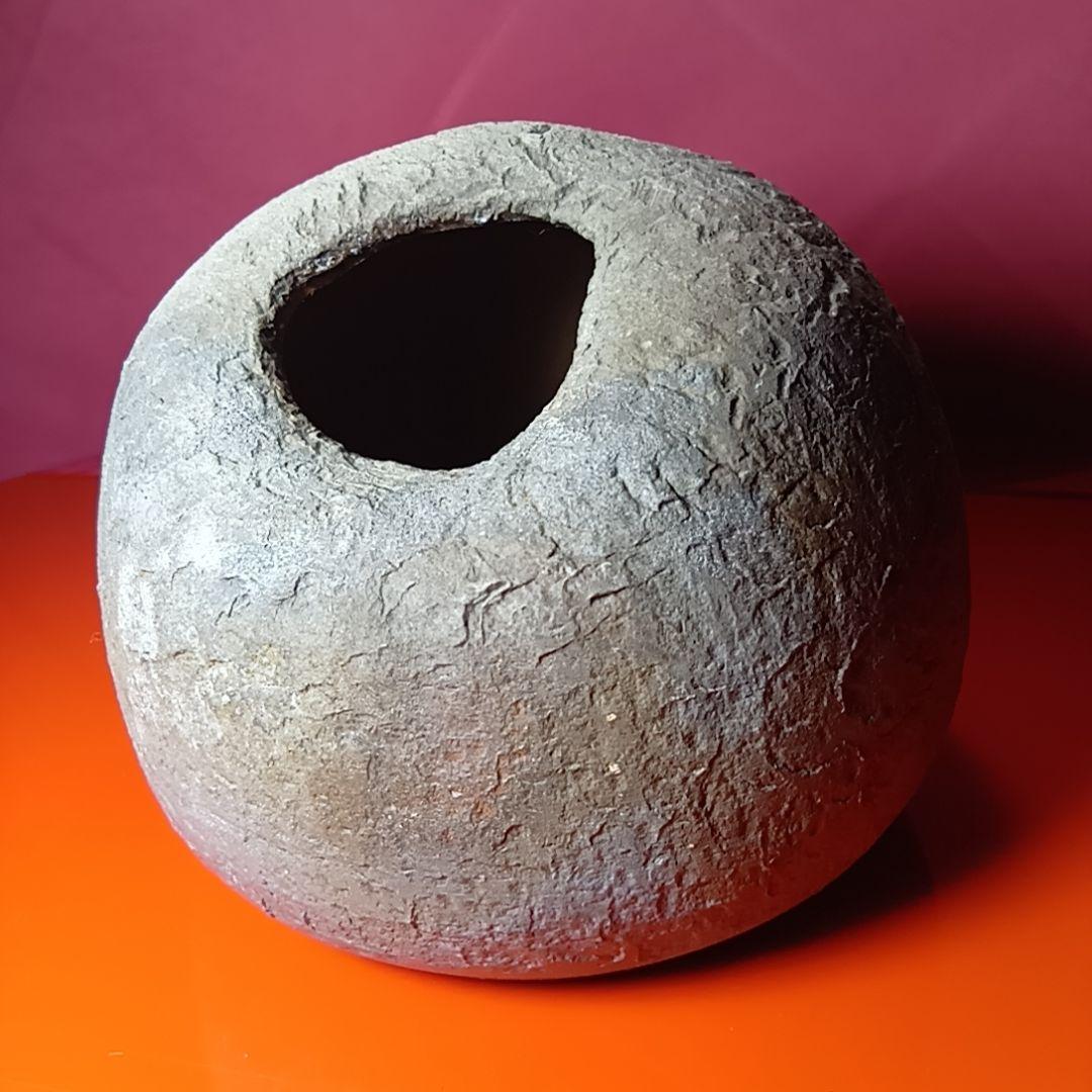 骨董品　安東利喜　花入　花器　花生　花瓶　備前壺　備前焼　希少