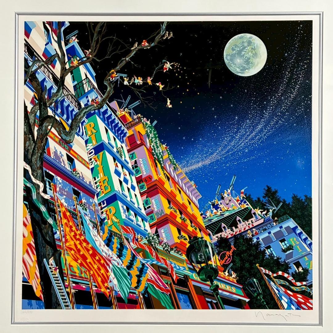 ヒロ・ヤマガタ「スターライトエクスプレス」シルクスクリーン 大作 直筆サイン入