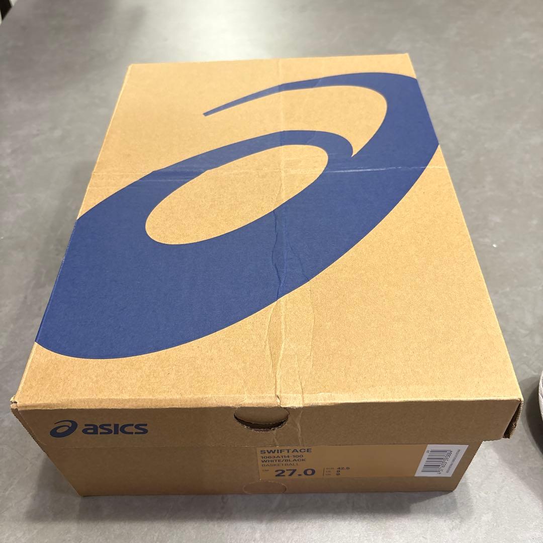 アシックス SWIFTACE スイフトエース 27cm WHITE/BLACK