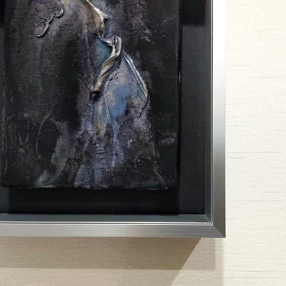 内野隆文　抽象画　F0号　絵画　キャンバス　アクリル　現代美術　額縁