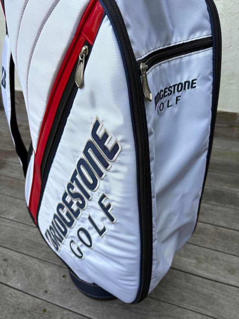 BRIDGESTONE GOLF キャディバッグ ホワイト/ネイビー