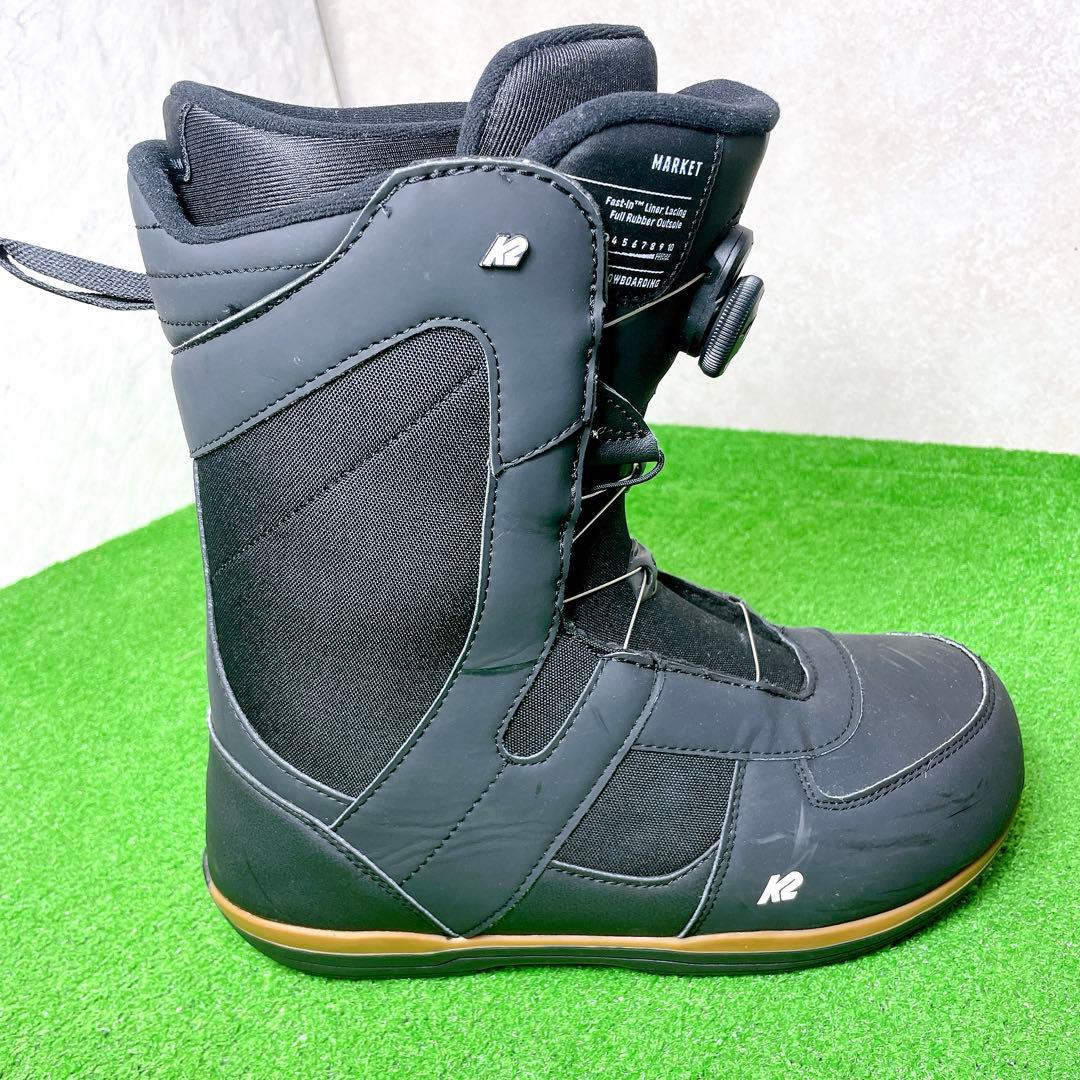 美品！K2 MARKET スノーボードブーツ 27.5cm 黒　マーケット