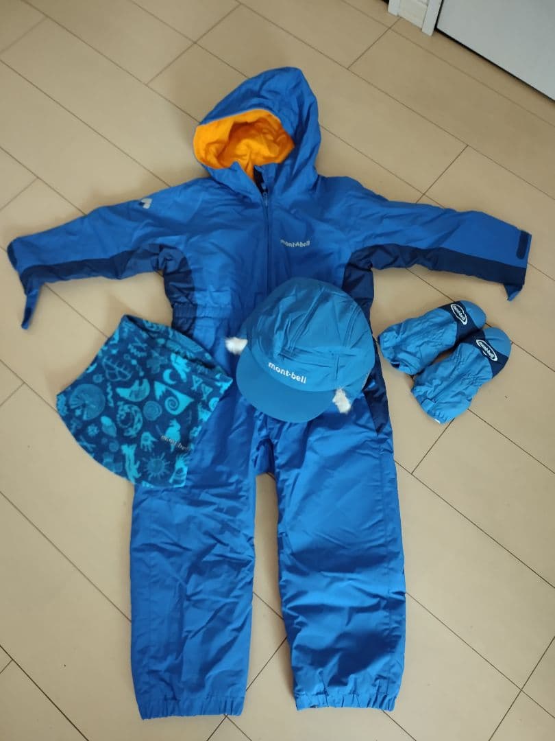 mont-bellキッズスキーウェア4点セット 110 センチ