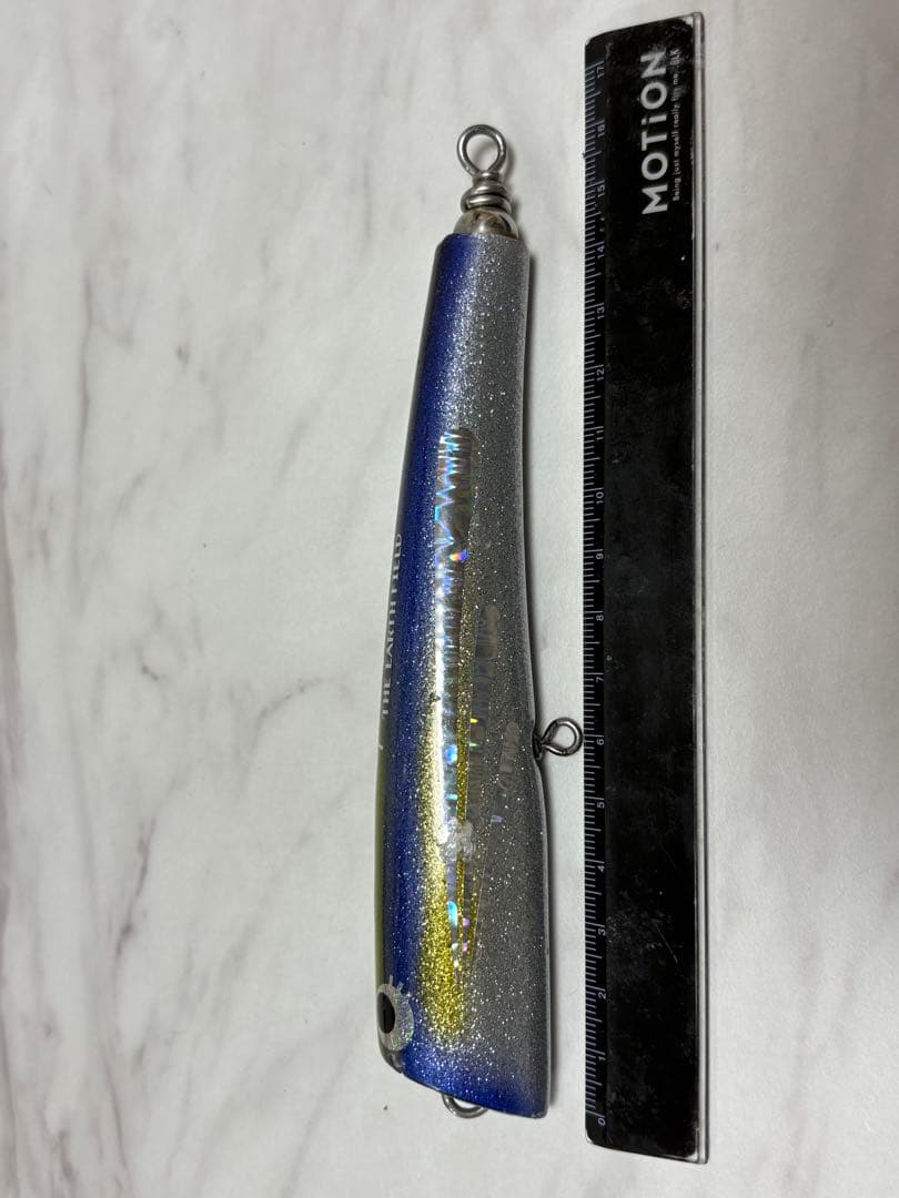 トップウォーター ハードルアー 約内寸14cm 青銀