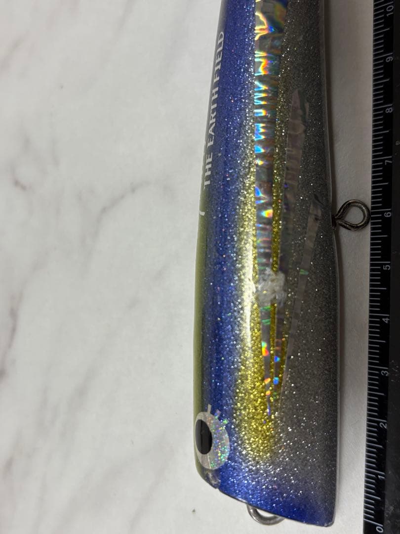 トップウォーター ハードルアー 約内寸14cm 青銀