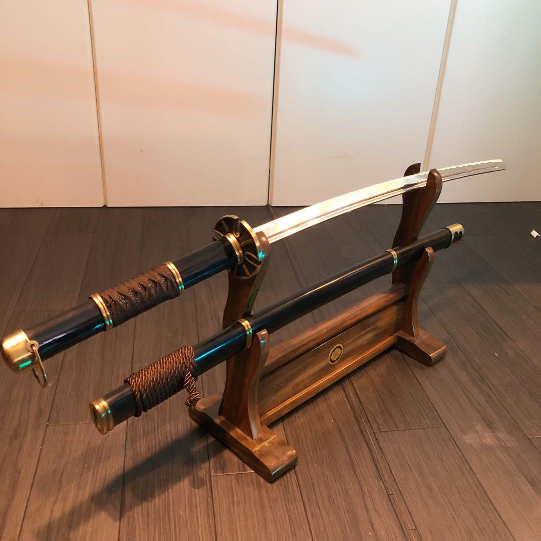 模造刀　刀　雪走　鬼徹　虎徹　黒漆拵え　ワンピース