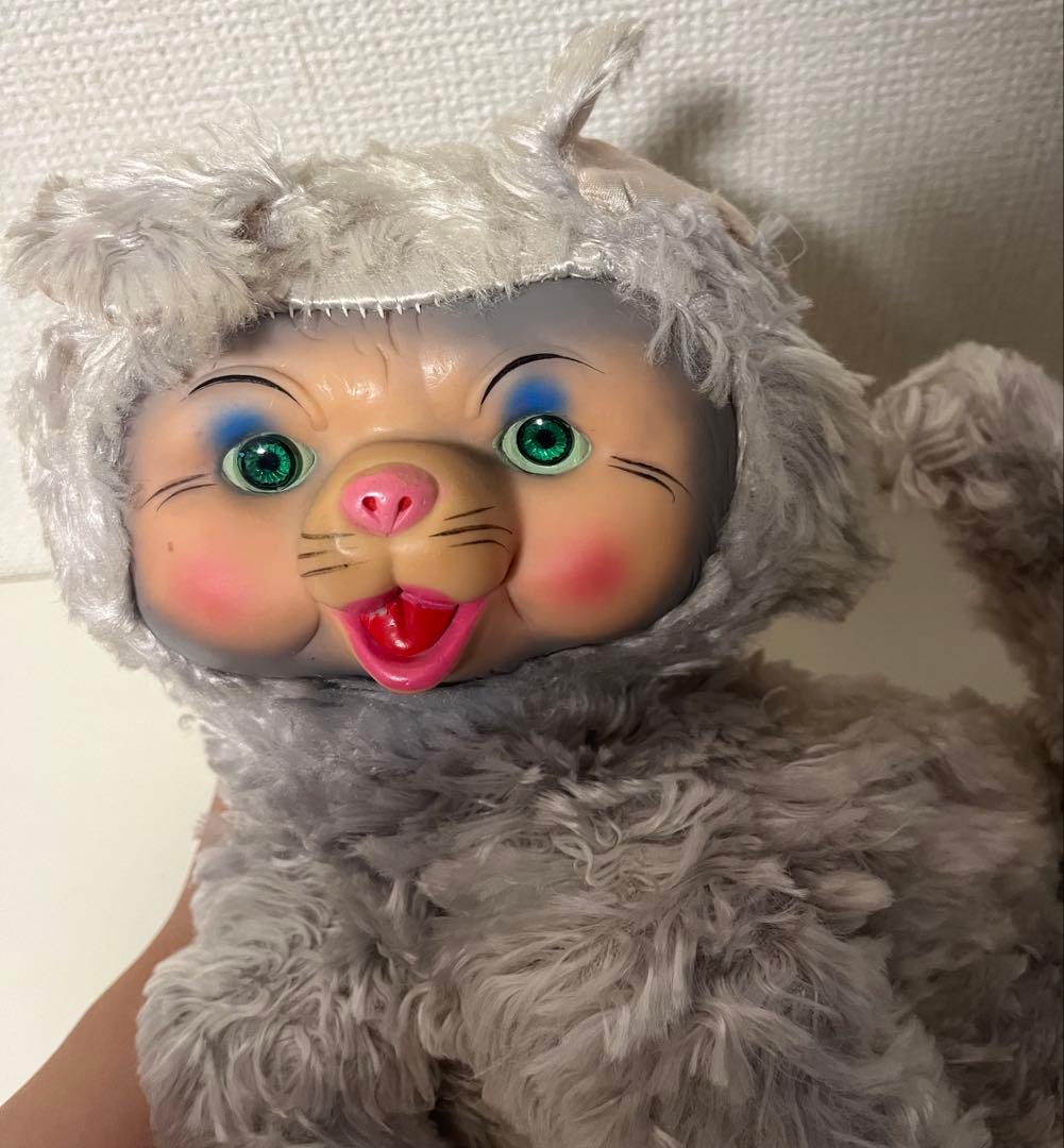 レア　stern社　rubber face ドール　ラバーフェイス　猫　ネコ