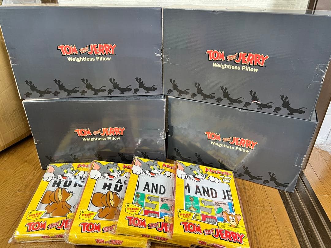 【8個セット】トムとジェリー 低反発枕 無重力枕 Tシャツ フリーサイズ