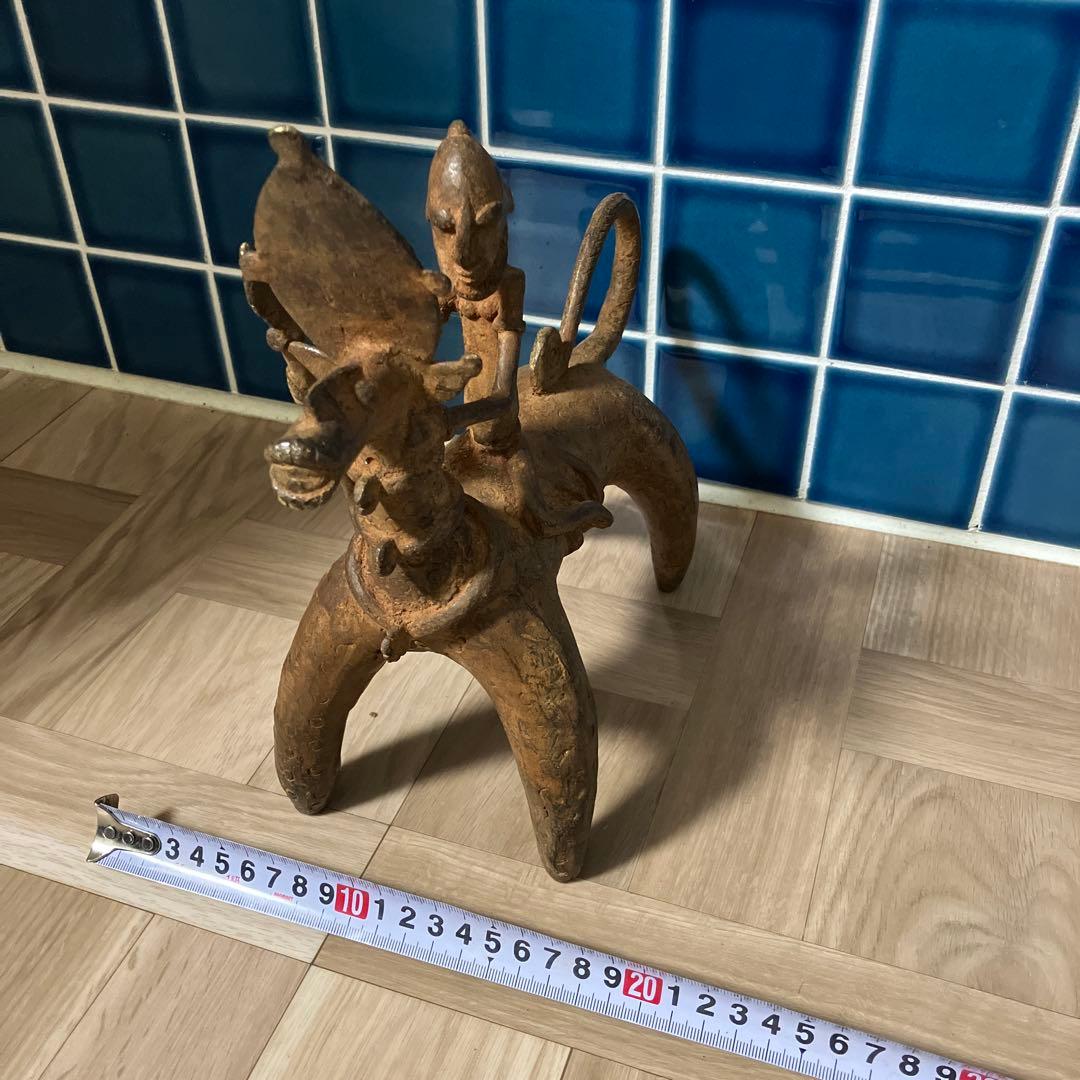 マリ共和国　ドゴン族金属製 オブジェ馬