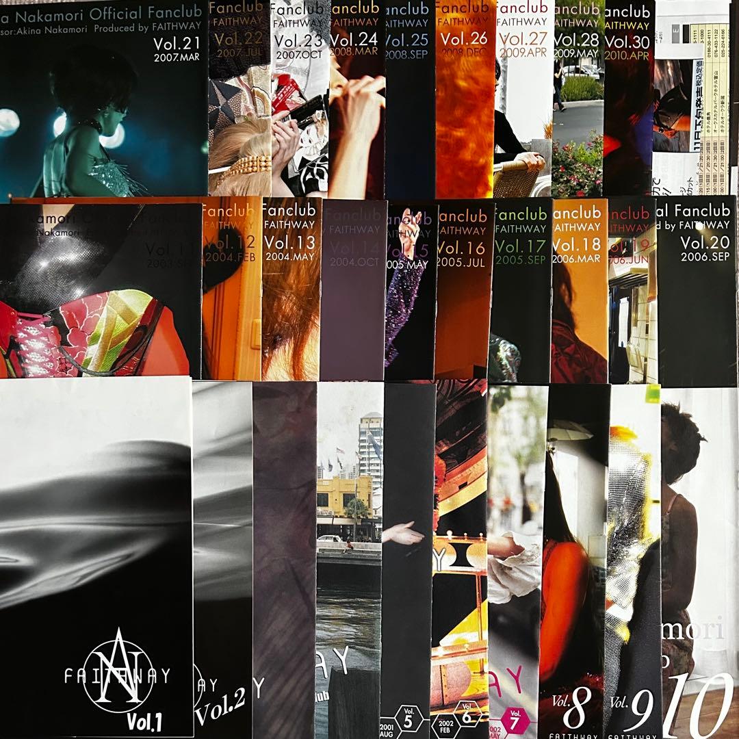 中森明菜　FAITHWAY 創刊号〜vol.30（vol.29欠品）&号外他