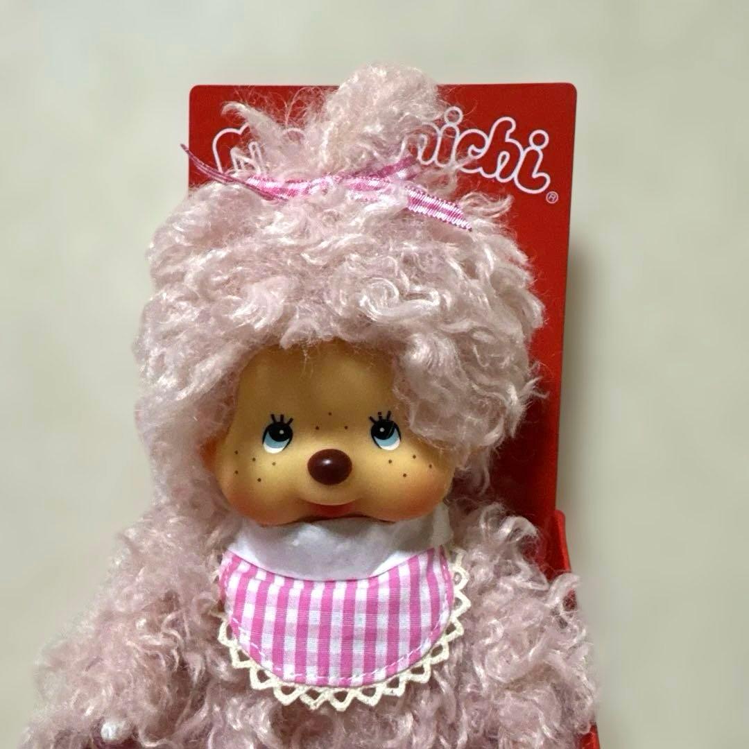 レア　EU ピンク　ベイジュ　ヘア　モンチッチ　Monchichi 海外限定
