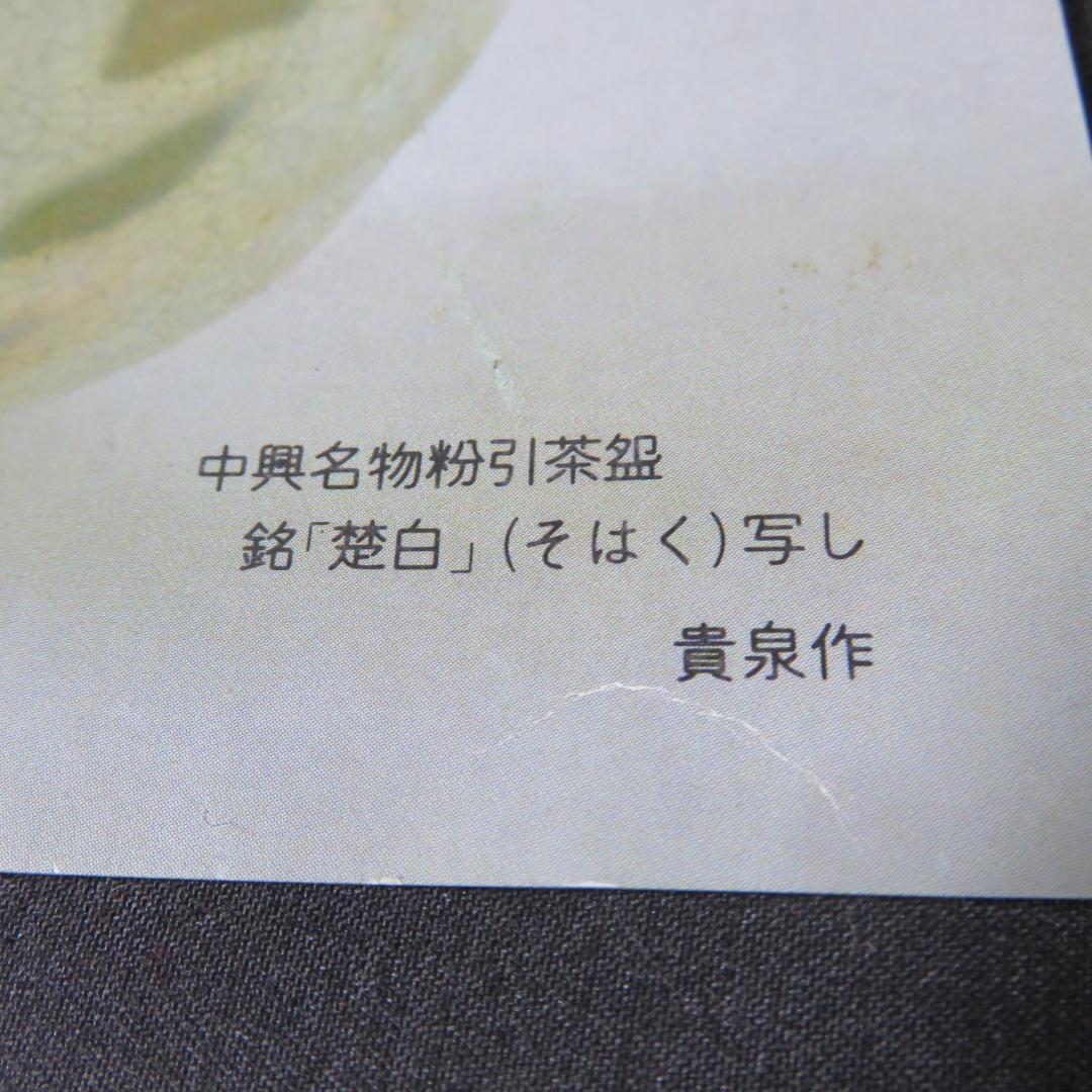 茶碗 黄泉作 粉引茶碗 楚白 木箱 共箱 茶道具 抹茶碗 在銘