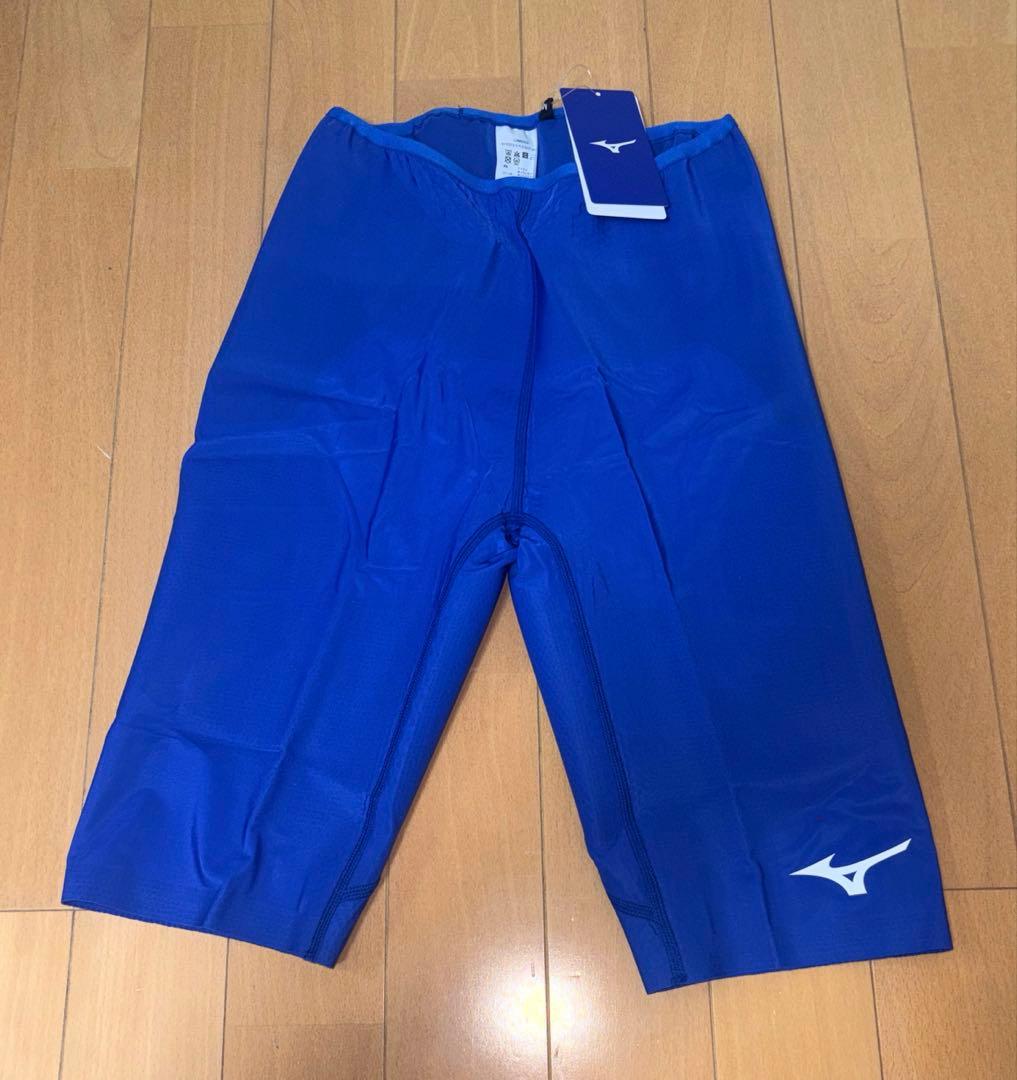 【新品未使用】ミズノランニングハーフタイツ M サーフブルー