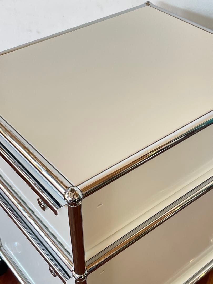 USM ハラー システム 2段 ロールボーイ ピュアホワイト デスク ワゴン 2