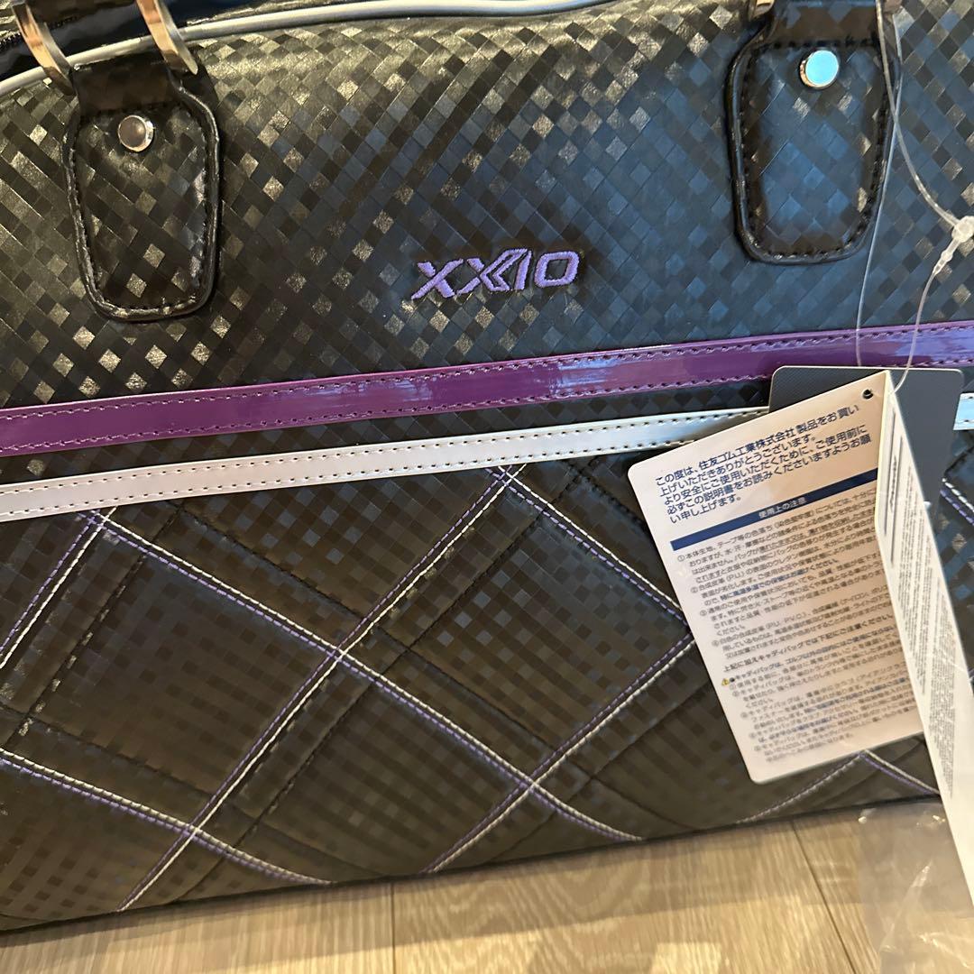 新品ゼクシオゴルフバッグ チェック柄 黒　定価14300円