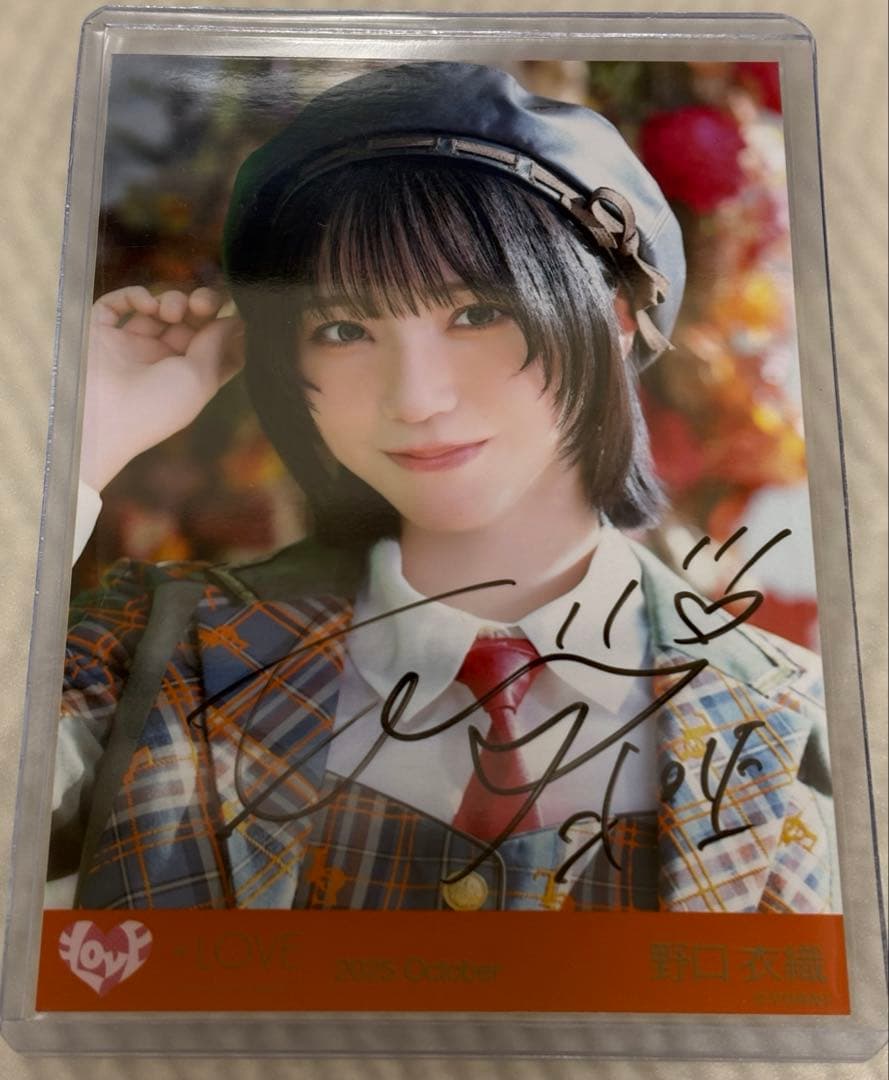 ＝LOVE イコラブ　野口衣織　生写真　直筆