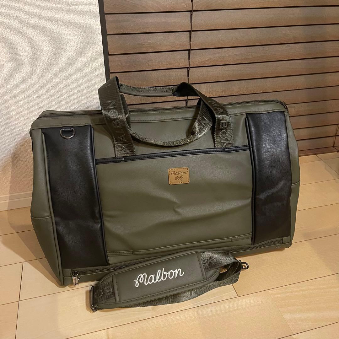 MALBON GOLF マルボンゴルフ ボストンバッグ ゴルフバッグ 緑黒