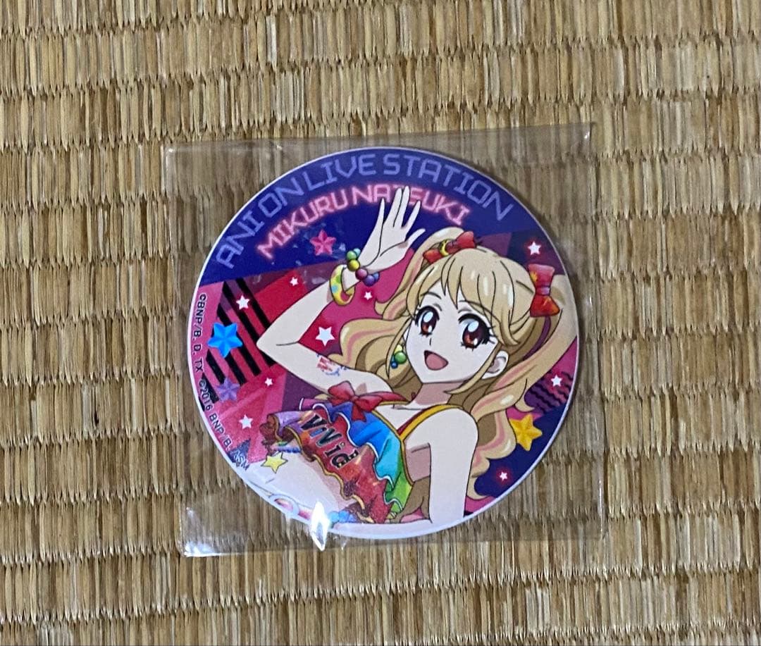 アイカツ　アニON 夏樹みくる　マグバッジ