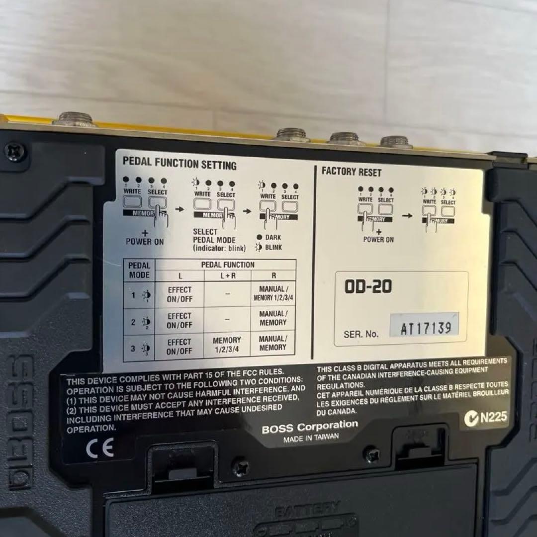 BOSS OD-20 オーバードライブ/ディストーション/ACアダプター