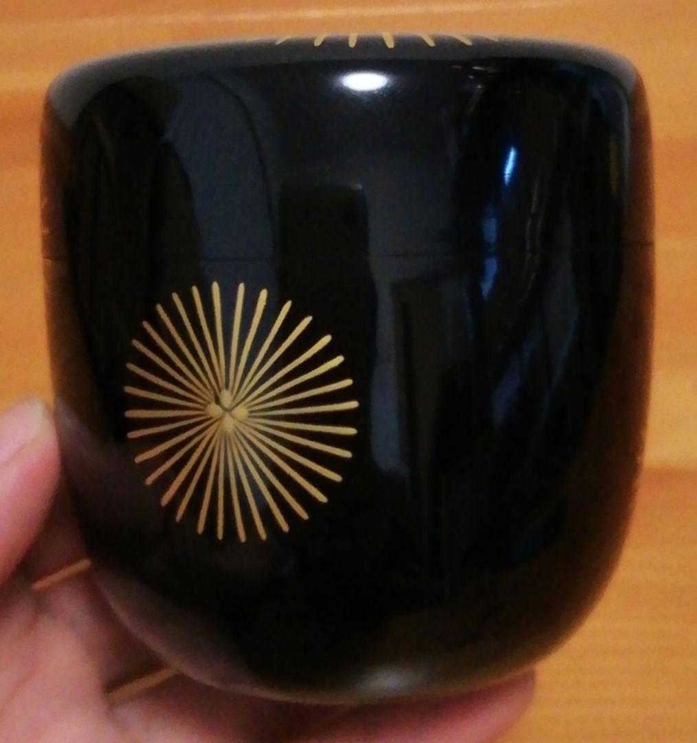 川上閑雪書付　作家物　唐松　蒔絵　棗　共箱　茶道具