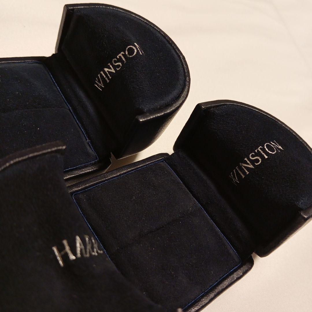 HARRY WINSTON 2 レザー ギフトボックス 黒