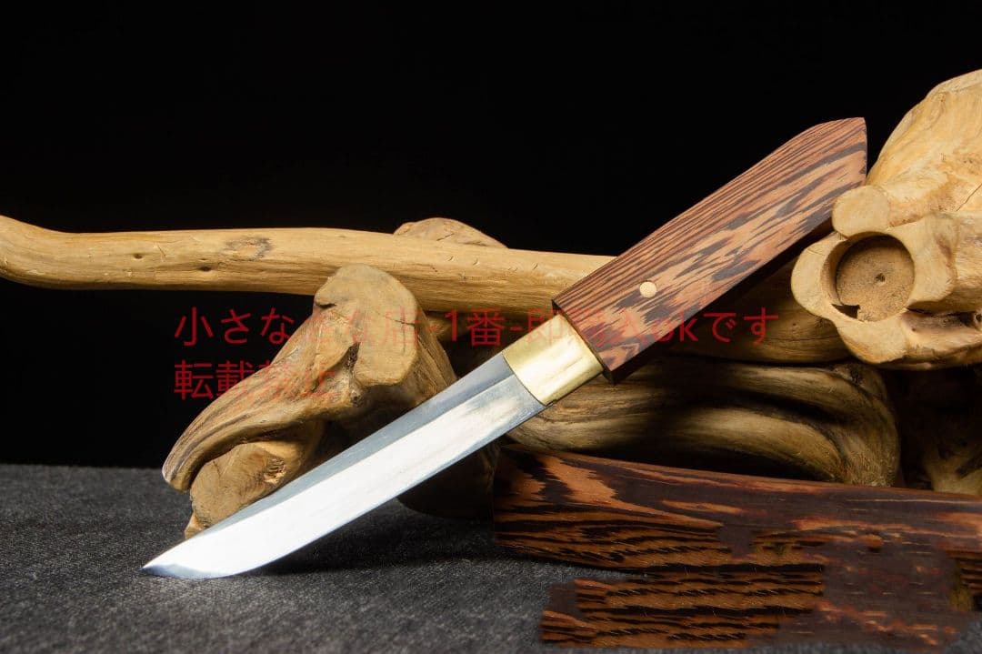花梨木小短刀-高性能マンガン鋼 古兵器 武具　刀装具　日本刀　模造刀 軍刀