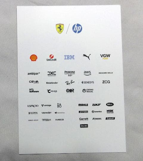 2025 フェラーリ ルクレール ドライバーカード