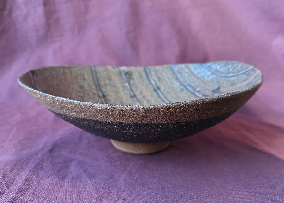 高台線文皿(一客) 高台小皿(五客)セット 未使用 新品同様