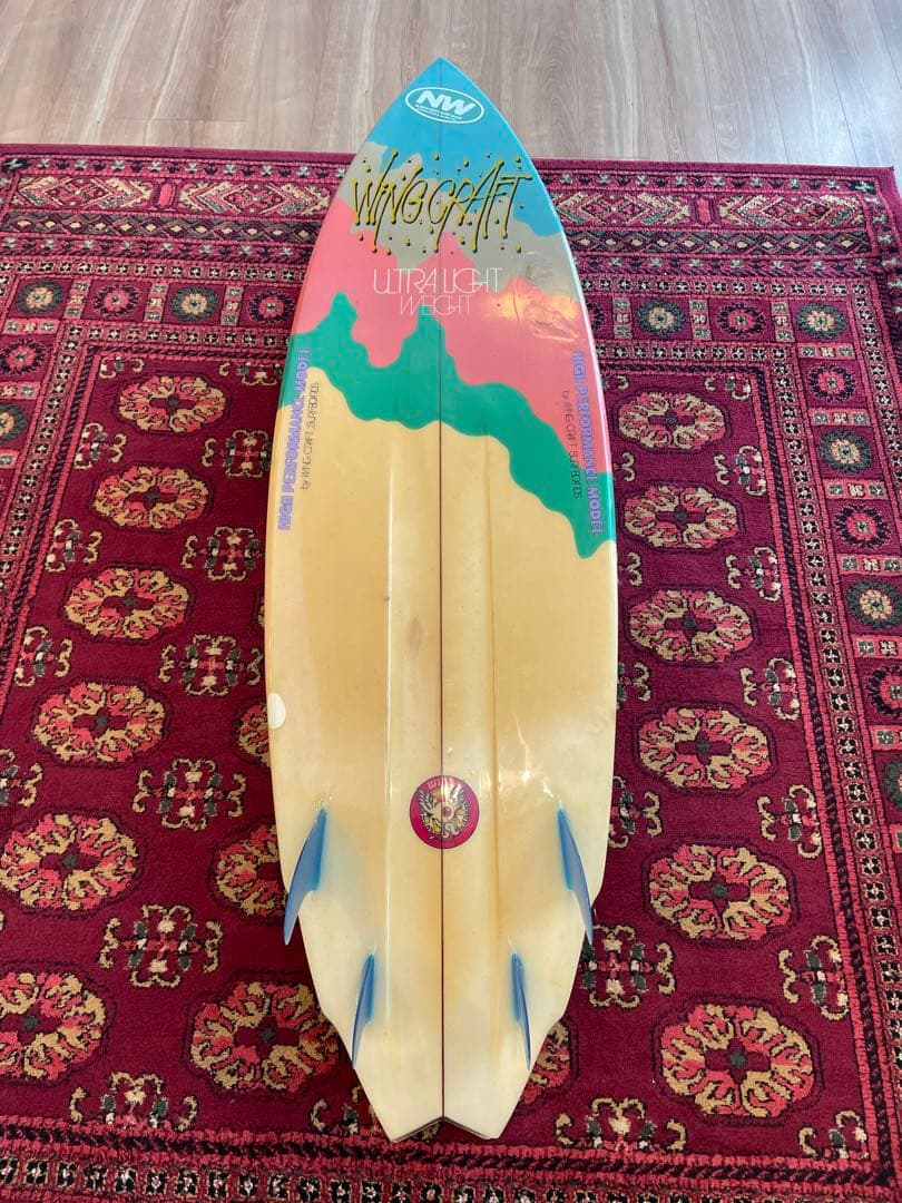 ヴィンテージ　クアッドフィン　サーフボード　CLARK FOAM製