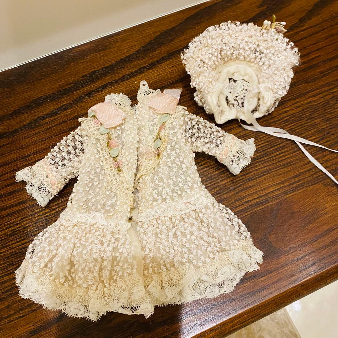アンティークドールのドレス&ハット　2号用