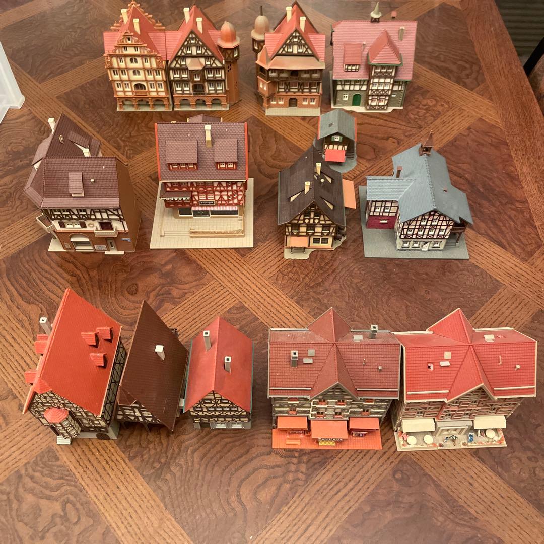 Nゲージ 欧州 建物模型　街並　14点まとめ　木組み　VOLLMER kibri