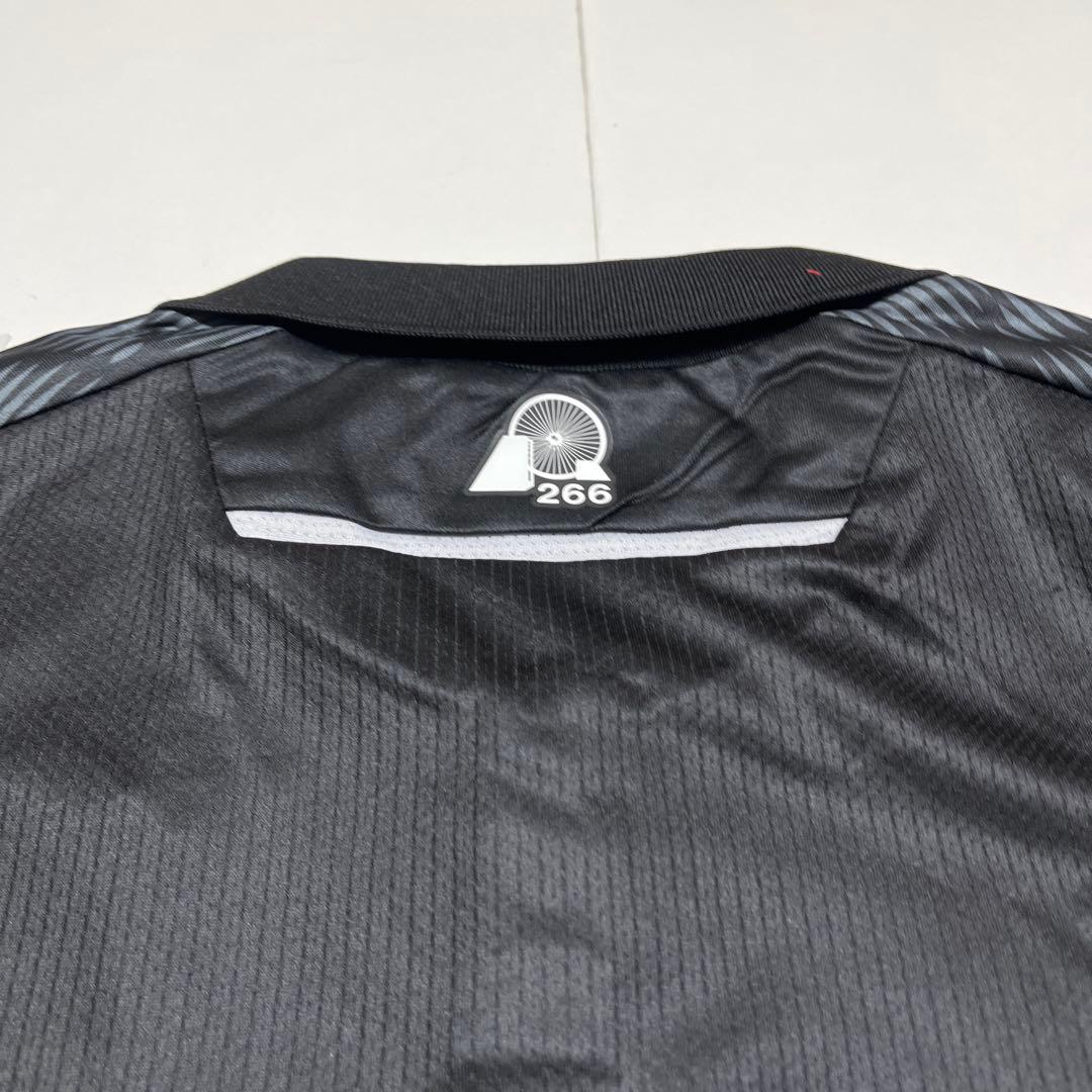 macron レクサム 長袖ユニフォーム Sサイズ 黒 アウェイ