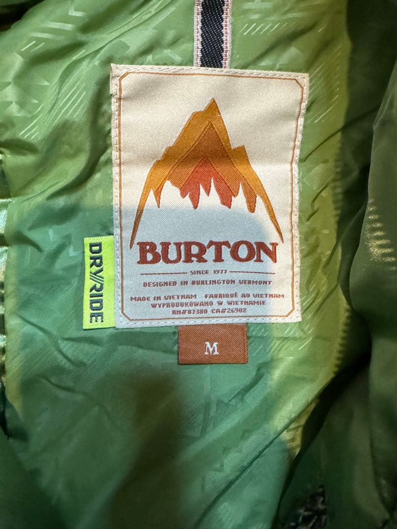 BURTON スノーボードジャケット Mサイズ