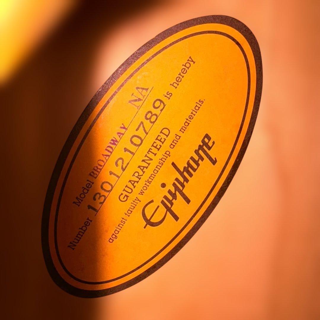 ★フルホロー！エピフォン・ブロードウェイがこれだ！超深鳴・新品同様の絶品！★