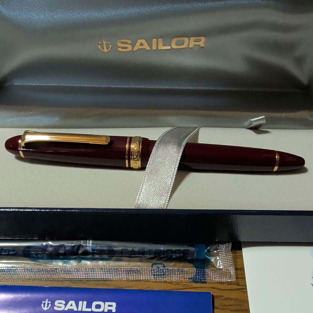 SAILOR 万年筆 ワインレッド 21K