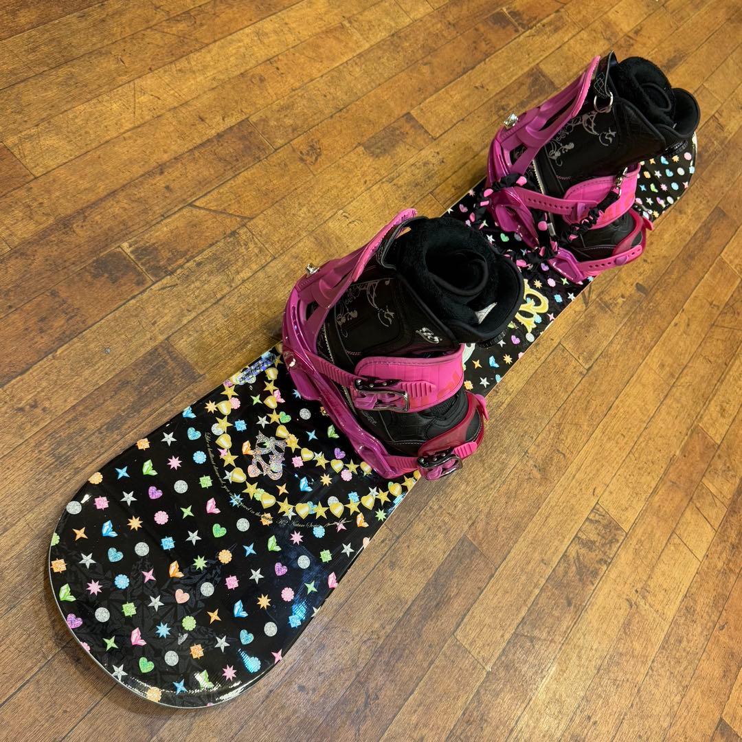 送込！レディーススノーボードセット142cmブーツ24cm K2 Salomon