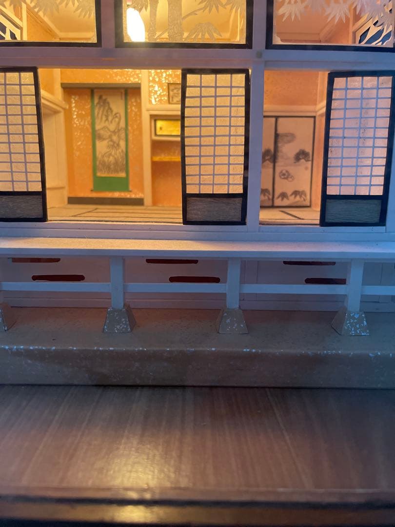 熊本伝統工芸 山鹿灯籠 肥後山鹿 和紙の芸術 和室 床の間 茶道室 正月 照明付