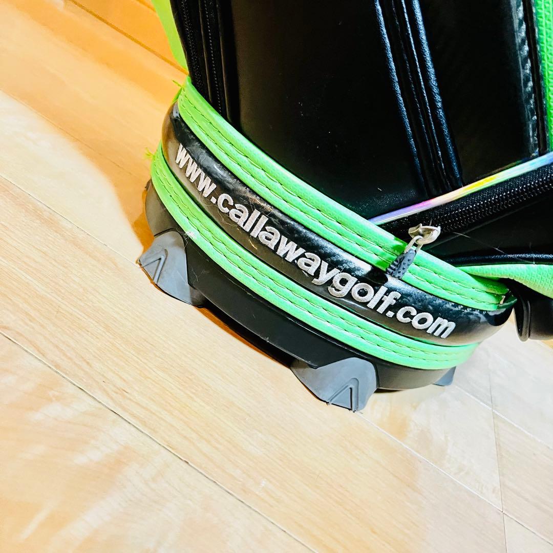 【美品】Callaway キャロウェイ キャディバッグ ブラック/グリーン 9型