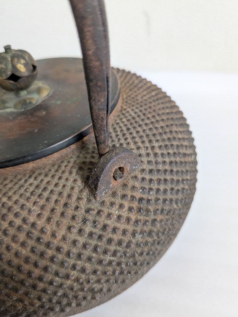 龍文堂 あられ 鉄瓶 ヴィンテージ