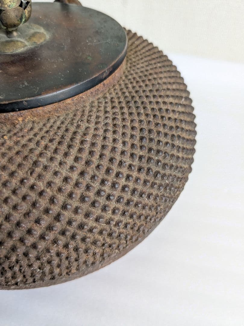 龍文堂 あられ 鉄瓶 ヴィンテージ