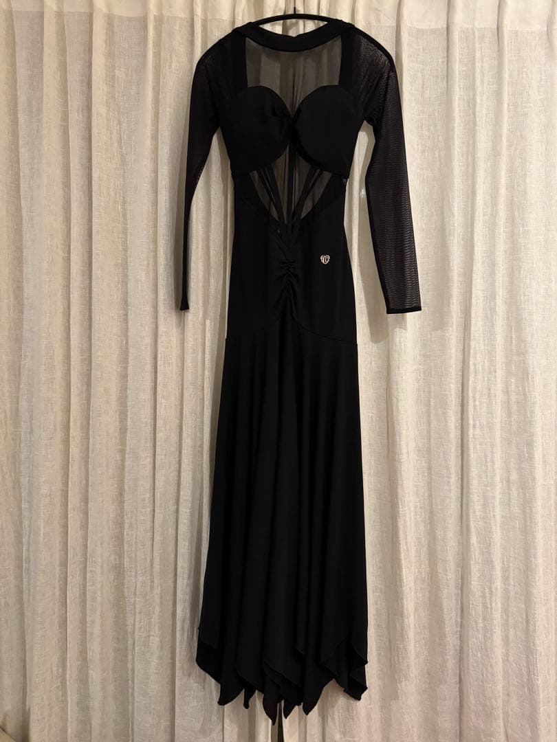 【TID M362D】 ボールルームワンピース(黒)