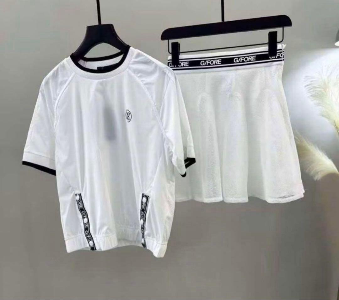 ジーフォア G/FORE ゴルフ レディース Tシャツ スカート 2点セット