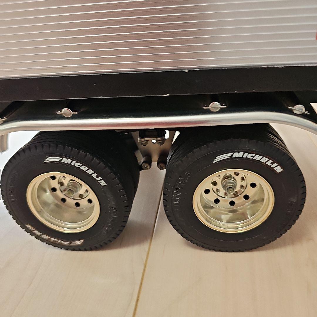 し*犬様 タミヤ　1/14パネルバンセミトレーラー　オートサポートレック付き　2