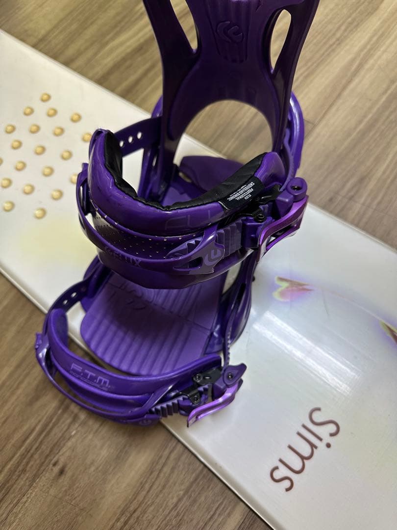 スノーボード SIMS 152cm ビンディングFLUX size Sセット