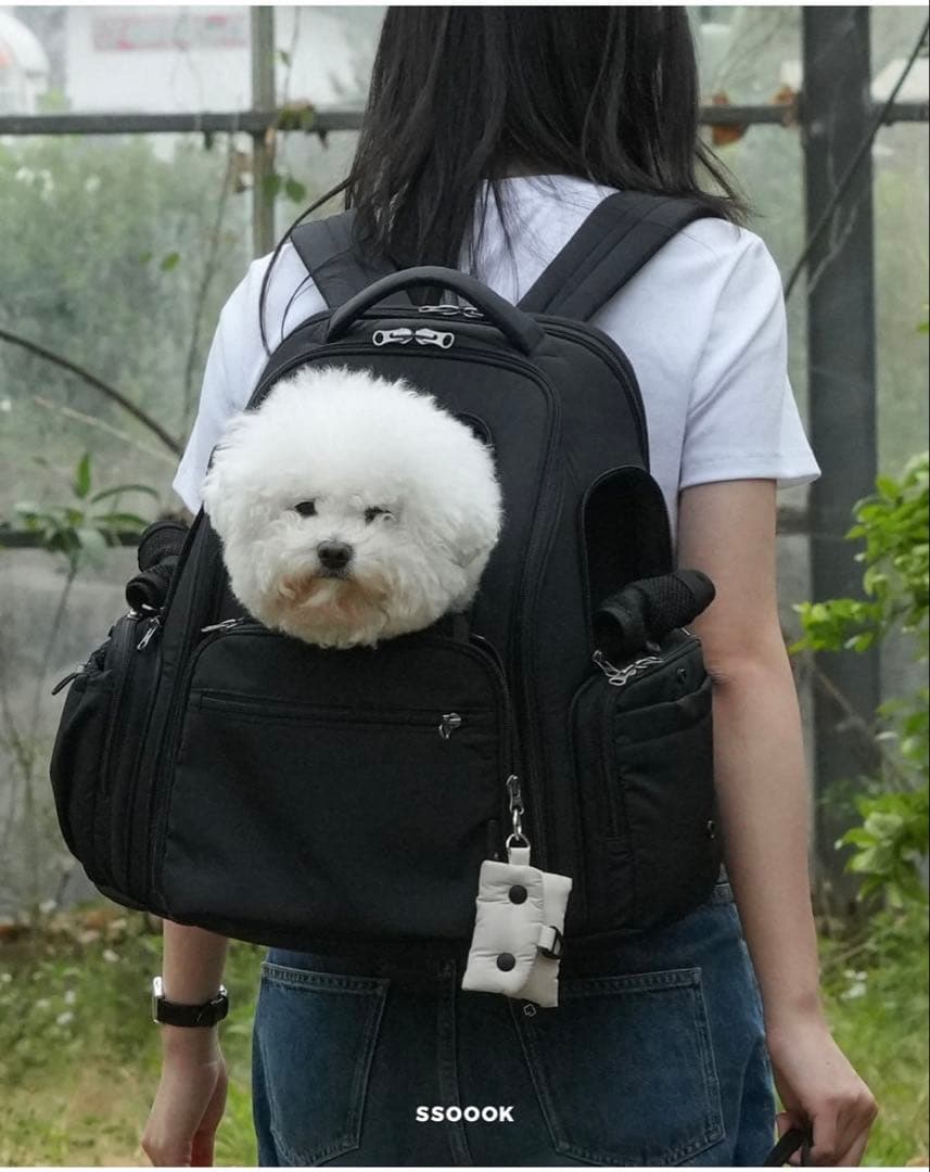 SSOOOK ブラック犬用キャリーバッグ